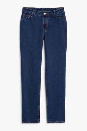 JRD Monokimi Midwaist-Jeans in Indigoblau und geradem Bein, Straight Größe W 28 - Monki - Modalova