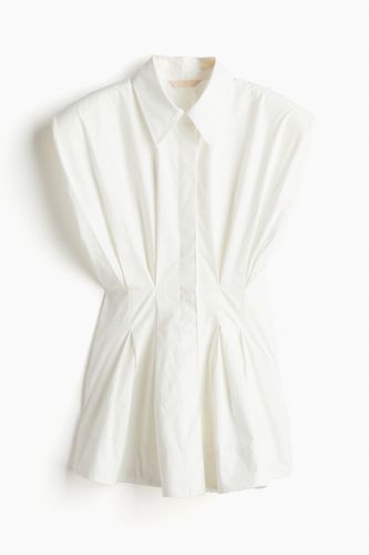 Taillierte Baumwollbluse Weiß, Blusen in Größe S. Farbe: - H&M - Modalova