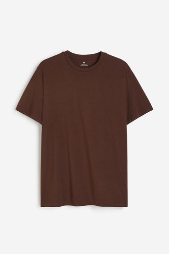 T-Shirt in Regular Fit Braun Größe L. Farbe: - H&M - Modalova