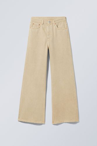 Jeans Ace mit hohem Bund Sonnengebleichte Rogge, Straight in Größe 24/30. Farbe: - Weekday - Modalova