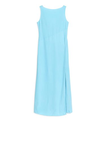 Kleid mit Wasserfallausschnitt Hellblau, Alltagskleider in Größe 44. Farbe: - Arket - Modalova