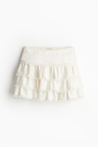 Minirock mit Stufen Weiß, Röcke in Größe 46. Farbe: - H&M - Modalova