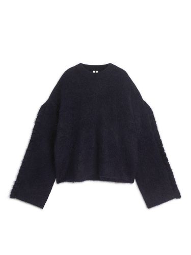 Pullover aus Mohairmischung mit Rüschen Dunkelblau in Größe S. Farbe: - Arket - Modalova