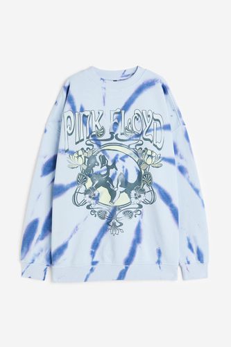 Oversized Sweatshirt mit Print Hellblau/Pink Floyd, Sweatshirts in Größe XXS. Farbe: - H&M - Modalova