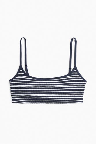 Wattiertes Bikinitop Marineblau/Gestreift, Bikini-Oberteil in Größe 40. Farbe: - H&M - Modalova