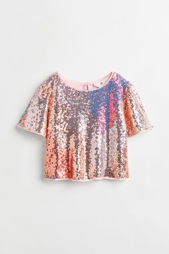 Bluse mit Pailletten Roségoldfarben, Hemden & Blusen in Größe 92. Farbe: - H&M - Modalova