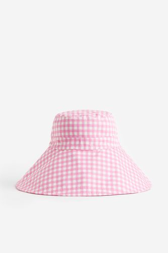 Bucket Hat aus Baumwolle Rosa/Kariert, Hut in Größe L/58. Farbe: - H&M - Modalova