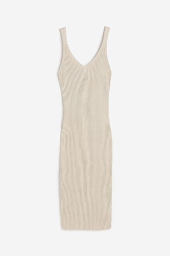 Bodycon-Kleid in Rippstrick Hellbeige, Alltagskleider Größe L. Farbe: - H&M - Modalova