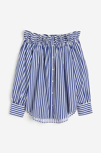 Off-Shoulder-Bluse Blau/Gestreift, Blusen in Größe S. Farbe: - H&M - Modalova