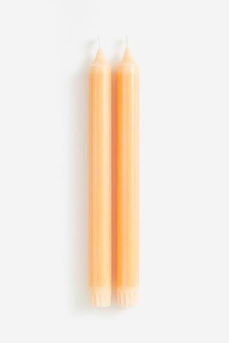 Er-Pack Gestreifte Kerzen Orange/Gestreift in Größe Onesize. Farbe: - H&m Home - Modalova
