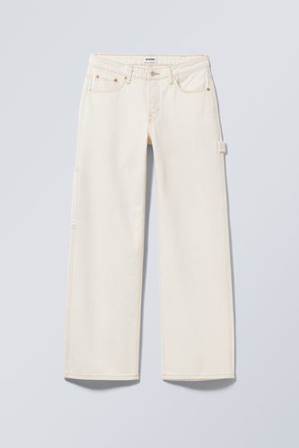 Workwear-Jeans Young Weiß, Baggy in Größe W 24. Farbe: - Weekday - Modalova
