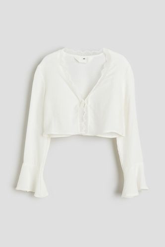 Bluse zum Binden Weiß, Hemden & Blusen in Größe 140. Farbe: - H&M - Modalova