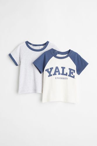 Er-Pack T-Shirts mit Druck Blau/Yale, & Tops in Größe 74. Farbe: - H&M - Modalova