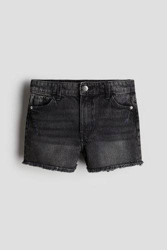 Jeansshorts Ausgewaschenes Schwarz in Größe 140. Farbe: - H&M - Modalova