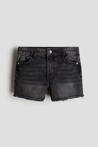 Jeansshorts Ausgewaschenes Schwarz in Größe 170. Farbe: - H&M - Modalova