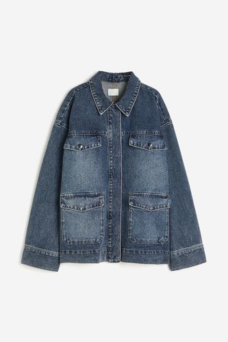 Shacket aus Denim Denimblau, Jacken in Größe L. Farbe: blue - H&M - Modalova