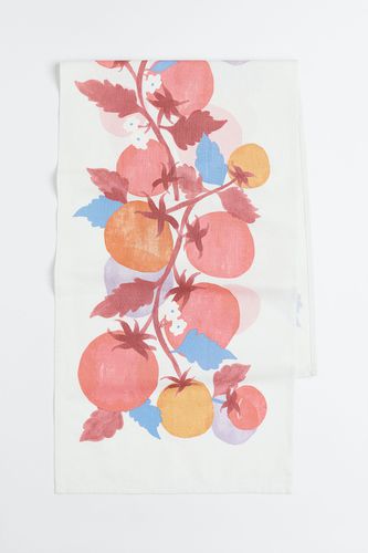 Gemusterter Tischläufer Weiß/Tomaten in Größe 45x150 cm. Farbe: - H&m Home - Modalova