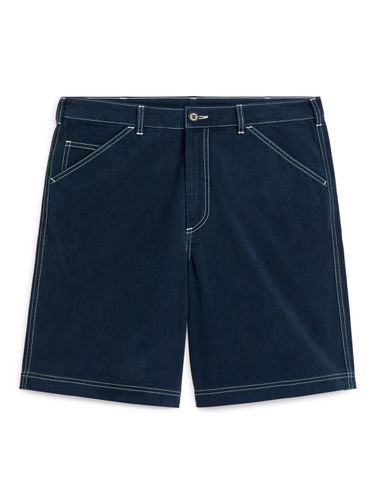 Workwear-Shorts aus Baumwolle Dunkelblau/Weiß in Größe 50. Farbe: - Arket - Modalova