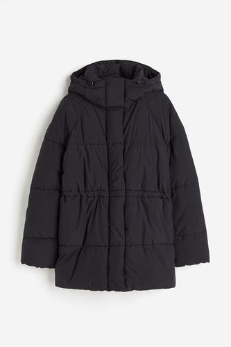 Puffer Jacket mit Kapuze Schwarz, Jacken in Größe L. Farbe: - H&M - Modalova