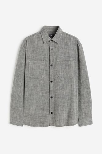 Overshirt Regular Fit Grau, Jacken in Größe L. Farbe: - H&M - Modalova