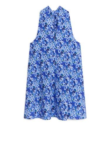 Popeline-Kleid mit Blumenmuster Blau, Alltagskleider in Größe 36. Farbe: - Arket - Modalova
