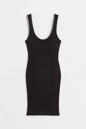 Bodycon-Kleid in Rippstrick Schwarz, Alltagskleider Größe L. Farbe: - H&M - Modalova