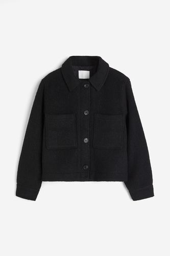 Shacket aus Wollmix Schwarz, Jacken in Größe XS. Farbe: - H&M - Modalova