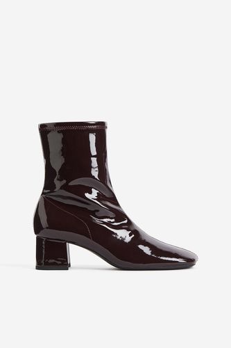 Knöchelhohe Sock Boots Weinrot, Stiefeletten in Größe 37. Farbe: - H&M - Modalova