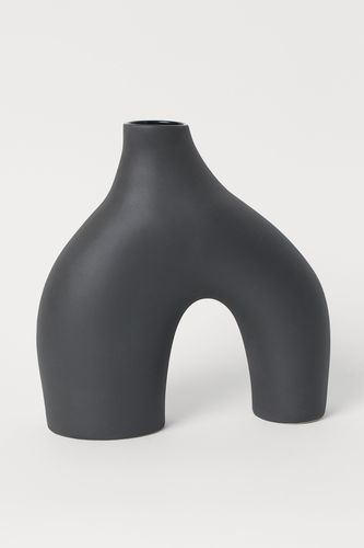 Große Vase aus Steingut Schwarz in Größe Onesize. Farbe: - H&m Home - Modalova