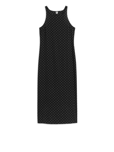 Kleid aus Seidenkrepp Schwarz, Jogginghosen in Größe L. Farbe: - Arket - Modalova