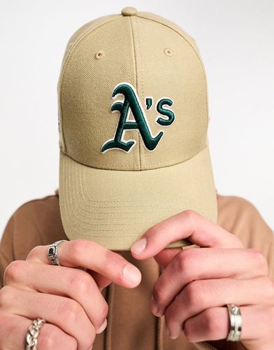 Oakland Athletics - Cappello con visiera beige con logo e stemma ricamato - 47 Brand - Modalova