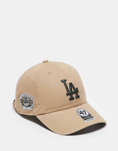 Los Angeles Dodgers - Cappellino beige con dettagli a contrasto - 47 Brand - Modalova