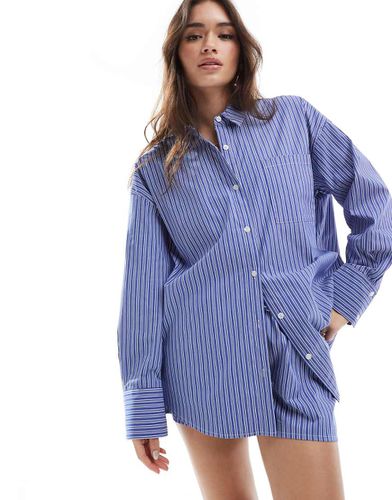 Camicia oversize a righe in coordinato - 4th & Reckless - Modalova