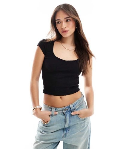 Hailey - T-shirt texturé à manches courtes - Cotton On - Modalova