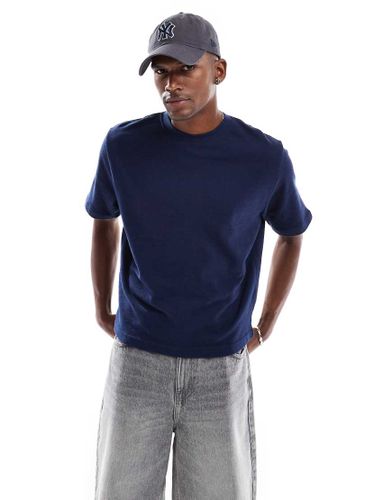 T-shirt crop top en tissu éponge - Indigo - Cotton On - Modalova