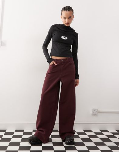 Jeans bordeaux antifit - Collusion - Modalova