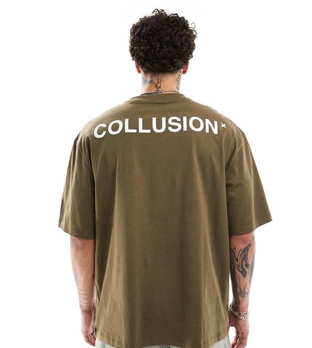 T-shirt piqué con stampa del logo - Collusion - Modalova