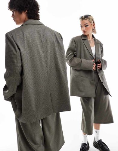 Unisex - Blazer oversize a quadri in coordinato - Collusion - Modalova