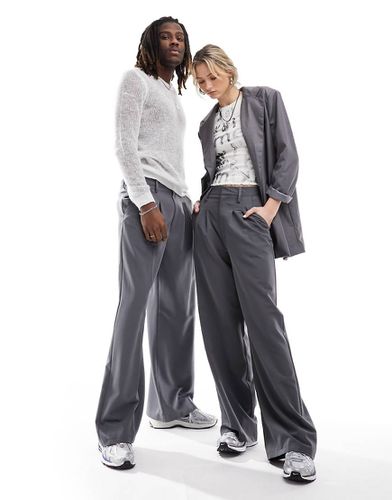 Unisex - Pantaloni sartoriali comodi grigi - Collusion - Modalova