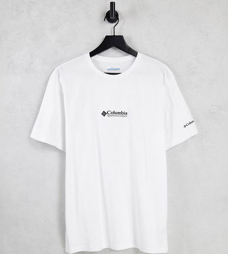CSC - T-shirt basic bianca con logo - In esclusiva per ASOS - Columbia - Modalova