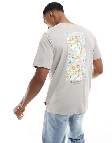 Explorers Canyon - T-shirt grigia con stampa sul retro - Columbia - Modalova