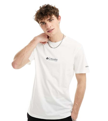 In esclusiva per ASOS - CSC - T-shirt basic con logo bianca - Columbia - Modalova