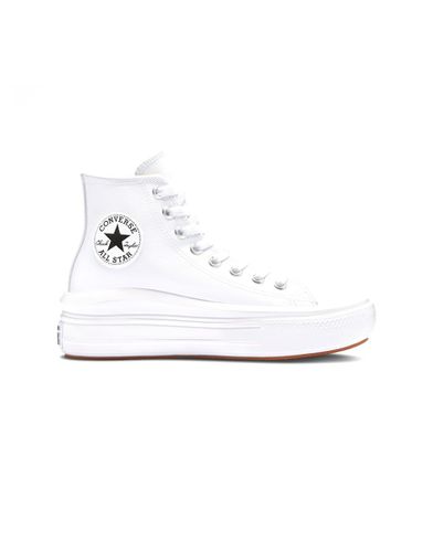 Chuck Taylor All Star Move - Sneakers in pelle bianche e nere con plateau - Converse - Modalova