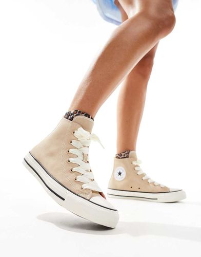 Chuck Taylor All Star Hi - Sneakers alte beige in camoscio - Converse - Modalova