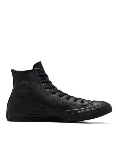 Chuck Taylor All Star Hi - Sneakers alte in pelle nere mono - Converse - Modalova