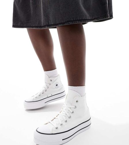 Chuck Taylor All Star Lift Hi Wide Fit - Sneakers alte bianche a pianta larga - Converse - Modalova