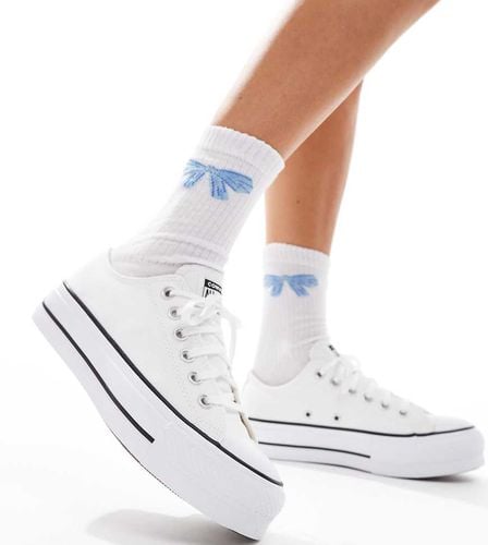 Chuck Taylor All Star Lift Ox Wide Fit - Sneakers bianche a pianta larga - Converse - Modalova