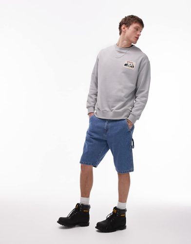 CAT - WWR - Short style charpentier en jean - clair délavé - Cat Wwr - Modalova