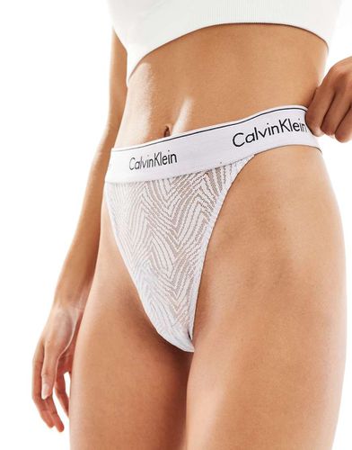 Modern Lace - Perizoma lavanda con fascette sottili - Calvin Klein - Modalova