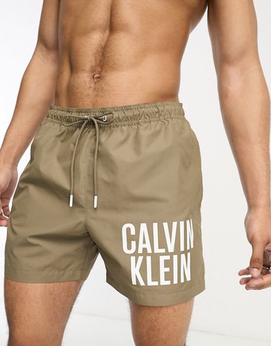Intense Power - Pantaloncini da bagno verdi - Calvin Klein - Modalova